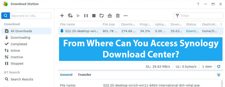 You Access Synology Download Center
