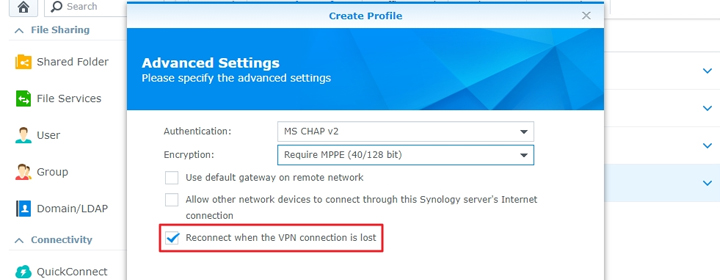 Connect My Synology NAS to a VPN Server
